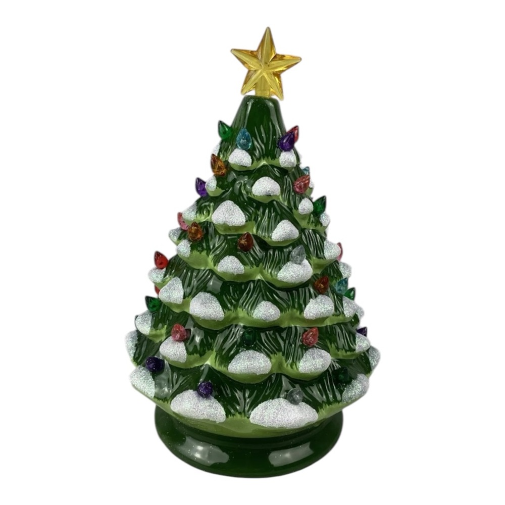 Winter Lane Light Up Christmas Tree Battery Operated 8" NEW